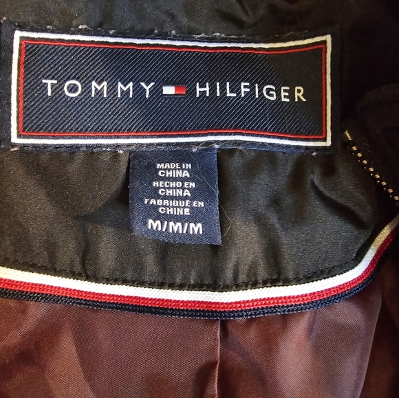 Tommy Hilfiger Quilted Lined Long Belted Coat w/Hood Streetwear Preppy - Picture 5 of 11